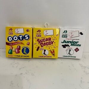 Colorful Retro Toy Set with Nostalgic Design. 3 pairs of socks!